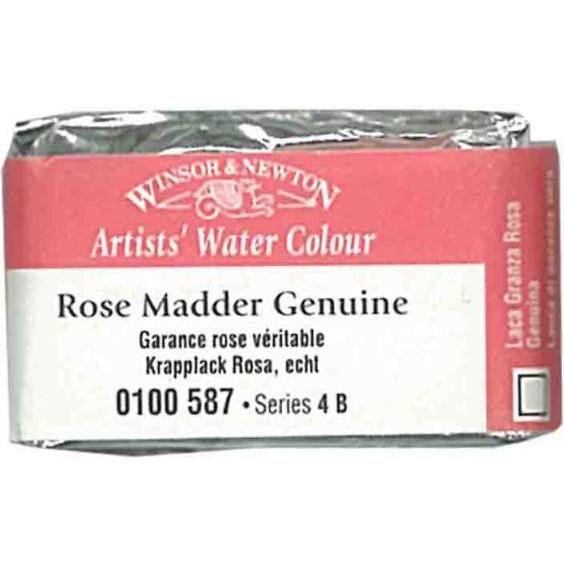 Winsor & Newton, Künstlerfarbe + Bastelfarbe, Aquarellfarbe Artists (Ganzer Napf krapprosa)