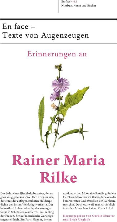 Erinnerungen an Rainer Maria Rilke (Deutsch, 2022)