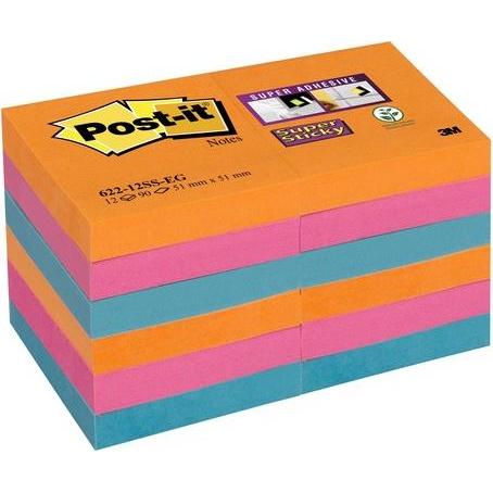 Thumbnail - Post-it, Haftnotiz, Super Sticky Bangkok Notes (48 x 48 mm)
