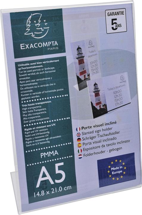 Produktbild Exacompta Schilderhalter A5 hoch (A5)