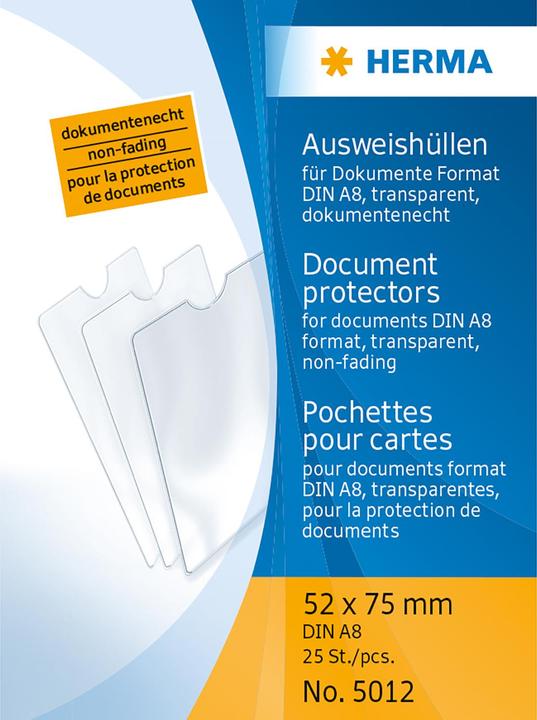 Immagine prodotto HERMA Copertina per carta d'identità PP 52x75mm (5,2 x 7,5 cm, 1 x)