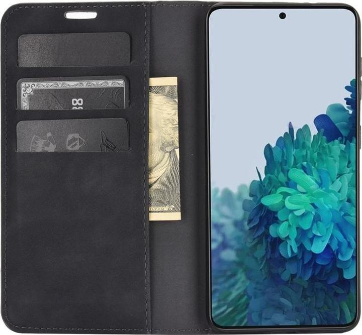 Image du produit Cover-Discount Galaxy S21 - Silky Stand Flip Case Cover noir (Samsung Galaxy S21)