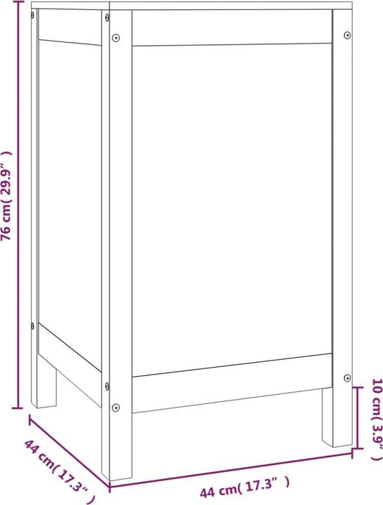 Actual product image vidaXL Wäschetruhe