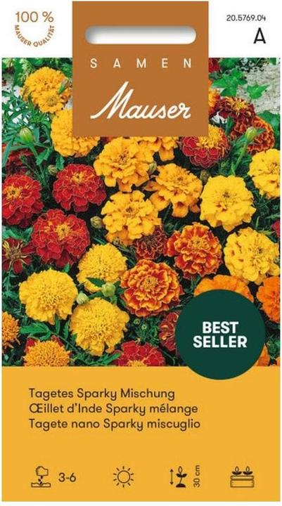 Immagine prodotto Samen Mauser Tagetes Sparky Mischung (Semi di piante)