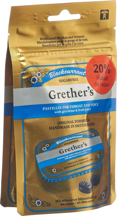 Actual product image Grethers Blackcurrant pastilles (2 Piece)