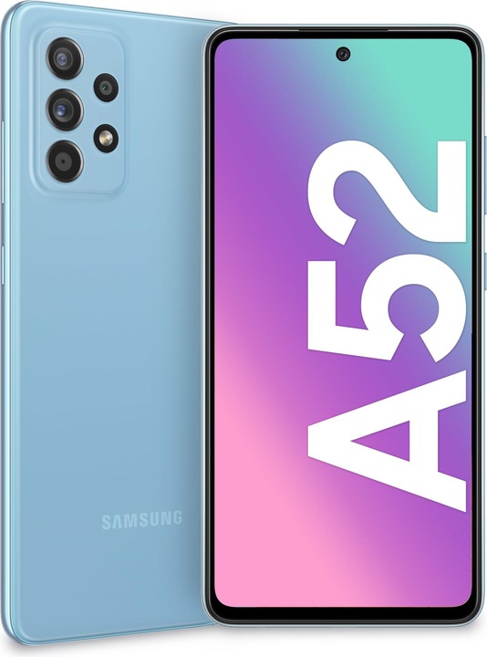 Produktbild Samsung Galaxy A52 EU (128 GB, Blue, 6.40", Dual SIM, 64 Mpx, 4G)