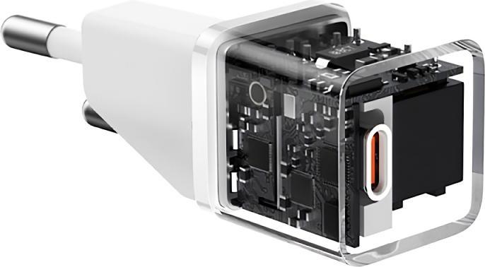 Image du produit Baseus GaN5S, 20W, 3A, 1 x USB-C, blanc (20 W, 1 portion)