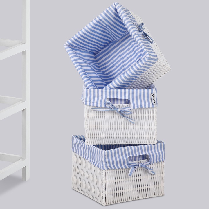 Actual product image Casaria Floor standing shelf with baskets (71 x 31 x 28 cm)