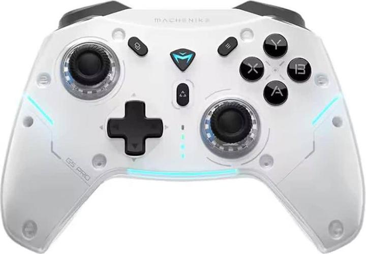 Produktbild Machenike G5Pro Max Kabelloser Gamecontroller mit Ladestation – Weiss (Android, iOS, PC, Switch)