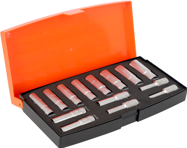 Actual product image Bahco toppesaet 3/8" long 14 dele 6-19mm (3/8")