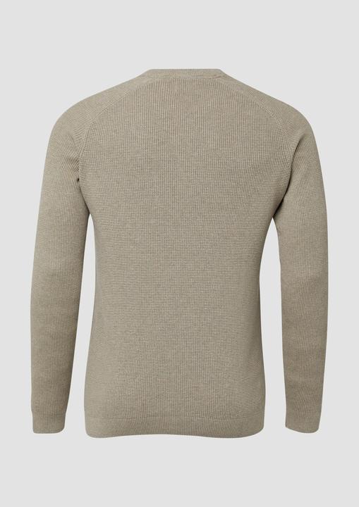 Produktbild s.Oliver Strickpullover Baumwoll-Pullover mit aufgesetzter Brusttasche (XXL)