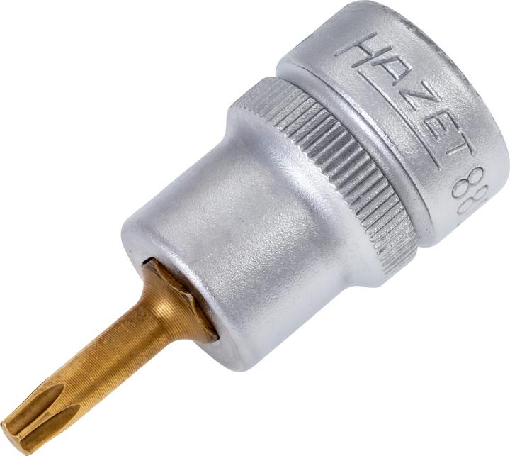 Actual product image HAZET Screwdriver socket ∙ TORX 8802-T20 ∙ Square, hollow 10 mm (3/8 inch) ∙ Inside TORX profile …