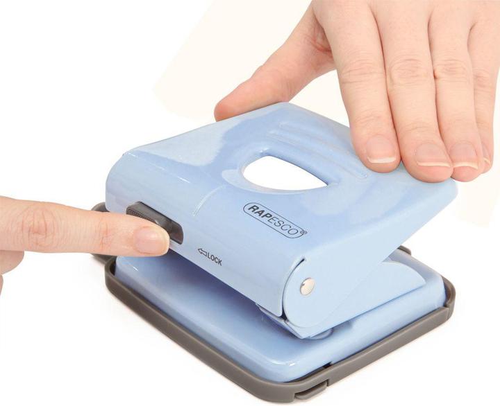 Image du produit Rapesco 1359 825 (2 fois) Perforation métallique - 25 feuilles - bleu clair
