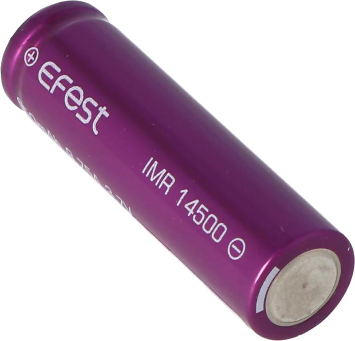 Image du produit Efest IMR 14500 (Pluspol flach) (1 pcs, 14500, 650 mAh)