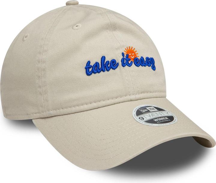 Produktbild New Era 9Twenty Damen Cap - TAKE IT EASY stone beige (One Size)
