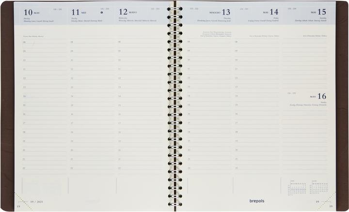 Produktbild Brepols Agenda Timing Calvi 2023 668700840 orange, 1W/2S, 17.1x22cm (A5)