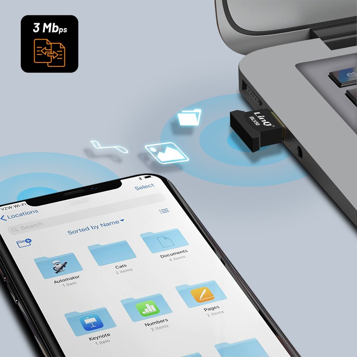 Immagine prodotto LinQ Computer con chiavetta USB Bluetooth (Trasmettitore e ricevitore)