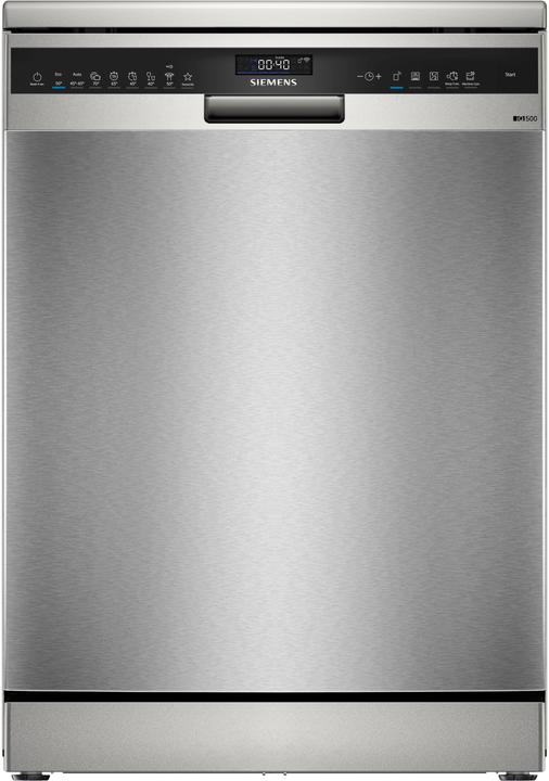 Produktbild Siemens iQ500, Freistehender Geschirrspüler, 60 cm, Silver Inox, SN25EI07CE