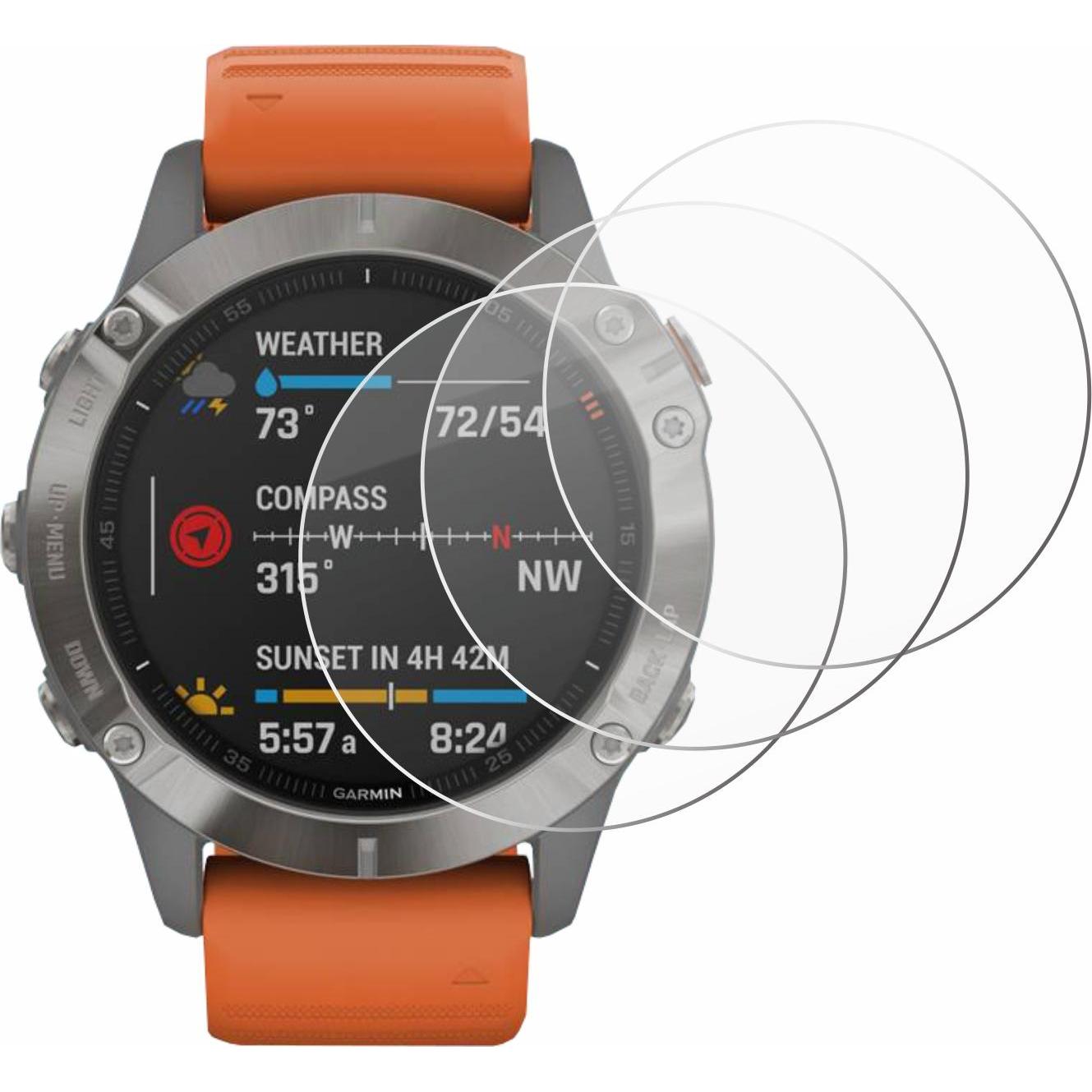 Thumbnail - Savvies Panzerglas Hartglas Displayschutz, Smartwatch Schutzfolie, Transparent