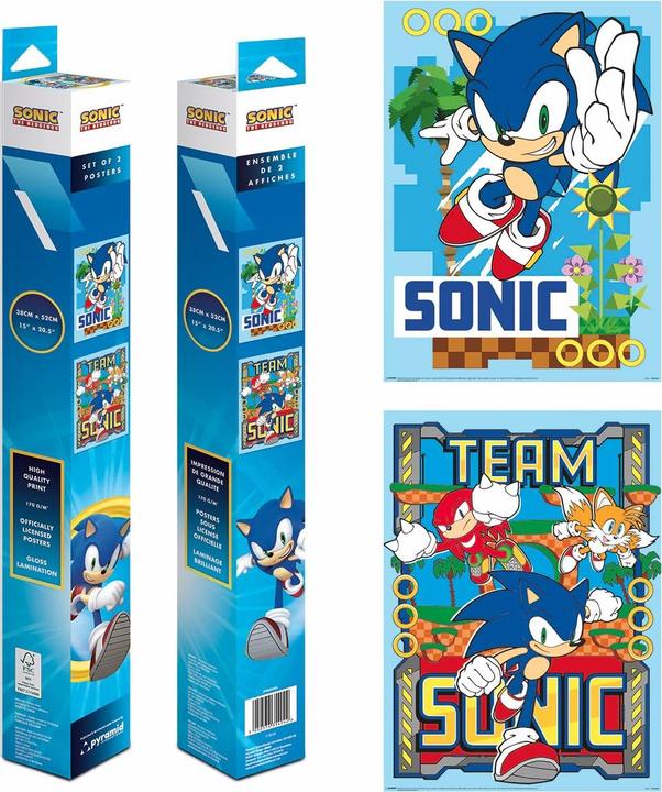 Produktbild Pyramid SONIC - Green Hill - Set 2 Posters 52 x 38cm