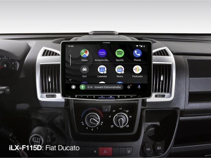 Actual product image Alpine ILX -F115D (Android car, Apple Carplay)