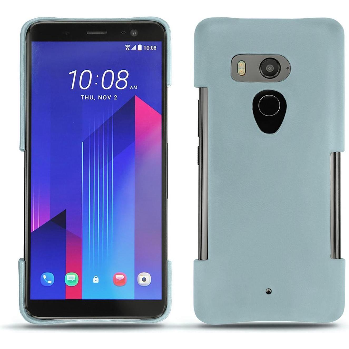 Noreve Lederschutzhülle (HTC U11+), Smartphone Hülle, Blau