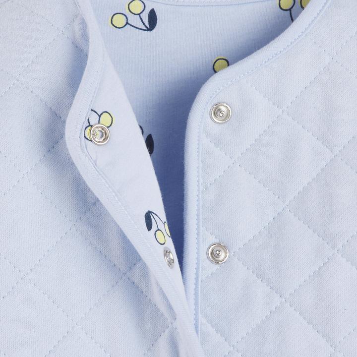 Actual product image La Redoute Collections Gesteppte Sweatjacke mit Druckknöpfen (116)