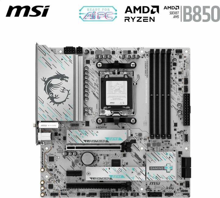 Produktbild MSI B850M GAMING PLUS WIFI (AMD B850, Micro ATX (mATX))