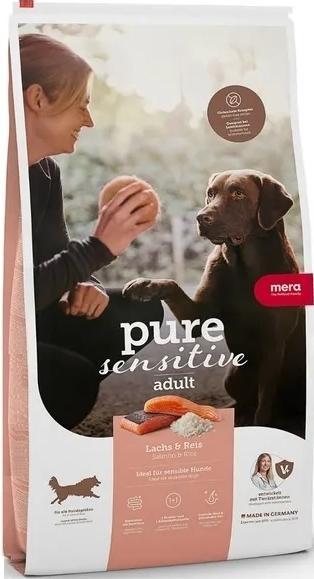 Produktbild Mera Hundefutter trocken Pure Sensitive Adult Lachs und Reis 4 kg (Adult, 1 Stk., 4000 g)