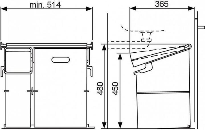 Image du produit Müllex Balayeuses Système de basculement (50 l)