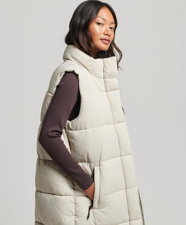 Produktbild Superdry lange ärellose daunenjacke ripstop (M)