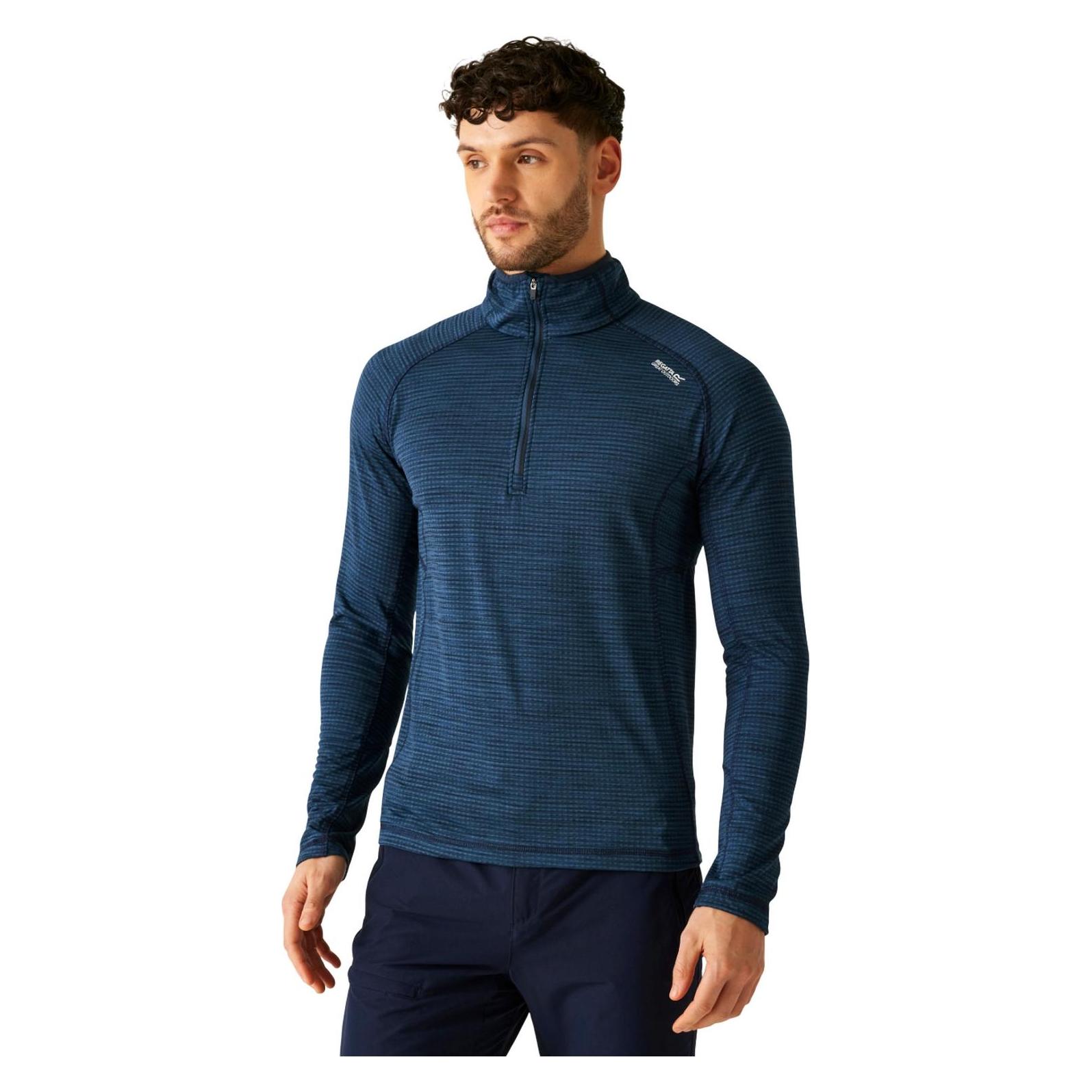 Pull Polaire Regatta Homme – XL – Noir – Demi-zip – Manches Longues – Randonnée
