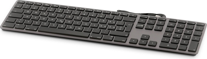 Immagine prodotto LMP Tastiera USB a caratteri grandi Tastiera USB cablata a 110 tasti con 2x USB e copertura superiore (DE, Cablato)