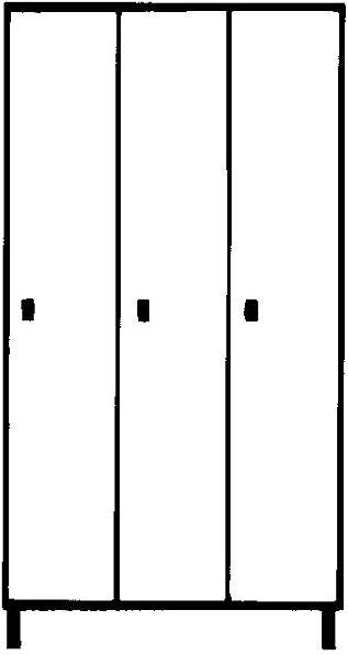 Actual product image Wolf Wardrobe with plinth (90 cm, 180 cm)