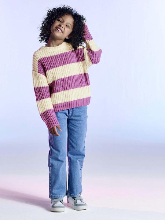Produktbild Vertbaudet Mädchen Pullover mit breiten Streifen (98)