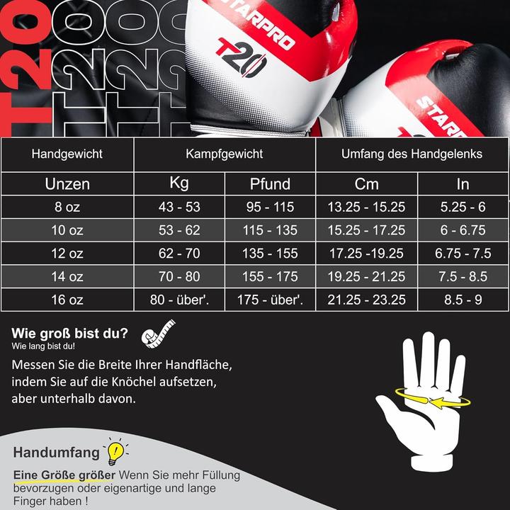 Produktbild Starpro T20 Boxhandschuhe (16 OZ)