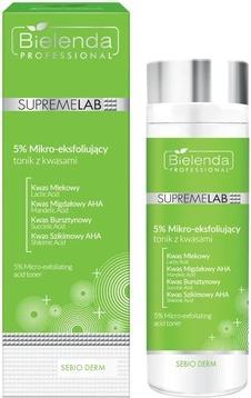 Immagine prodotto Bielenda Tonico professionale Supremelab Sebio Derm 5% Micro-Exfoliating 5% Micro-Exfoliating Tonic With (Tonico per il viso, 200 ml)