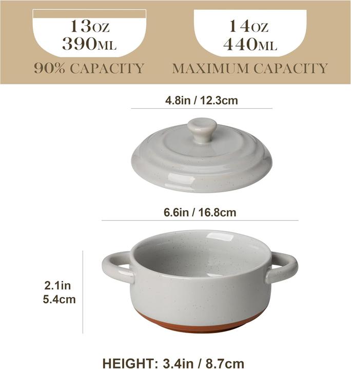 Produktbild Malacasa Mini Cocotte Auflaufform-Set