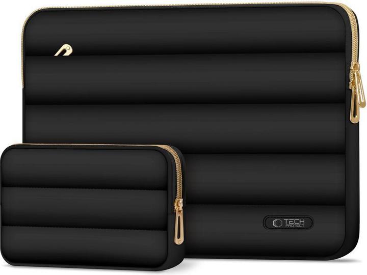 Immagine prodotto Tech-Protect Puffy Laptop Sleeve 13-14" with accessory pouch - Black (14")