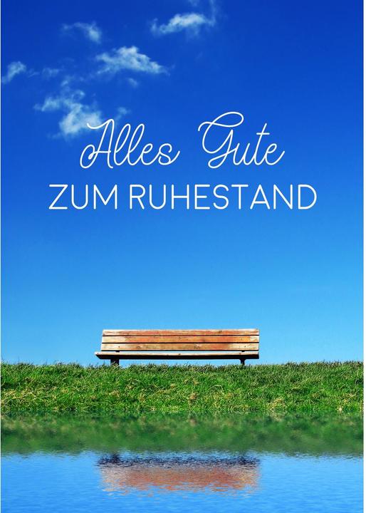 Taurus Kunstkarten Grusskarte Alles Gute zum Ruhestand - Maxi Card A4 (1 Stk.)