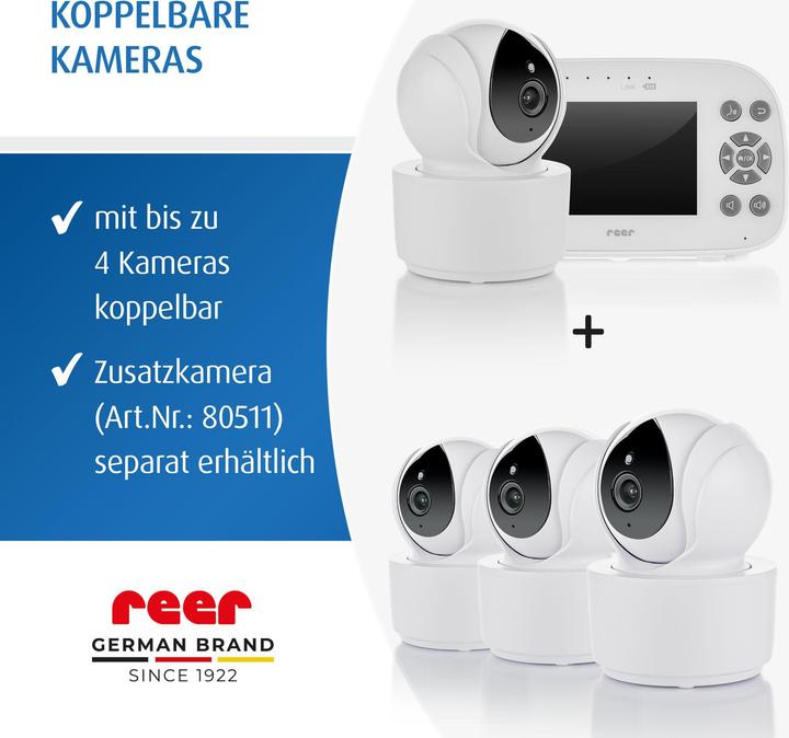 Produktbild Reer BabyCam XL Move (Babyphone mit Kamera, 300 m)