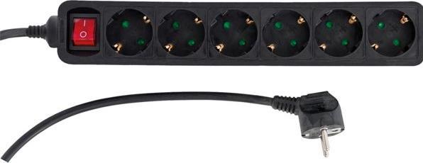 Actual product image REV Table socket outlet 6-fold 1.4 m with switch (6x, CEE 7/3, 1.40 m)