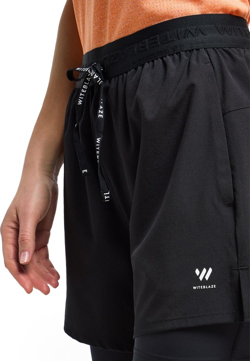 Actual product image Witeblaze NOS SULU Ladies' 2 in 1 short, black Size: 38 (M)