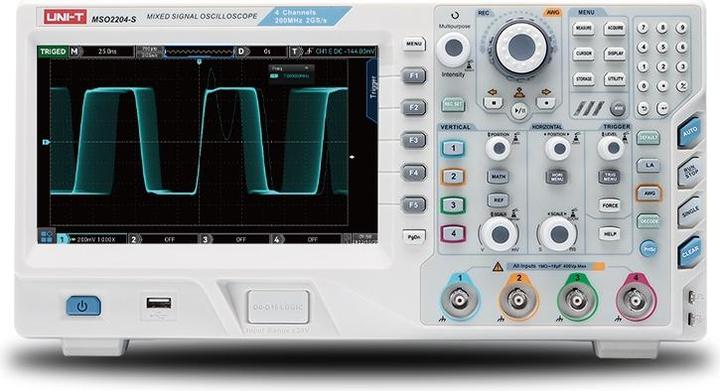 Actual product image Uni-T MSO2202-S Oscilloscope 200MHz, 2GSa/s