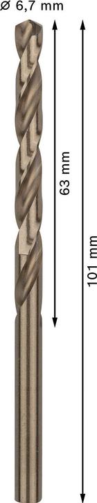 Productafbeelding Bosch Professional Zubehör Metaal Draaiboor 6,7 mm Acc (6,7 mm)
