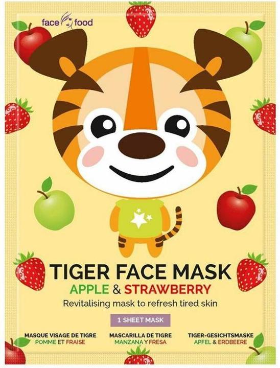 Actual product image 7th Heaven ANIMAL MASK TIGRE FABRIC MASK by Apple and strawberry aroma