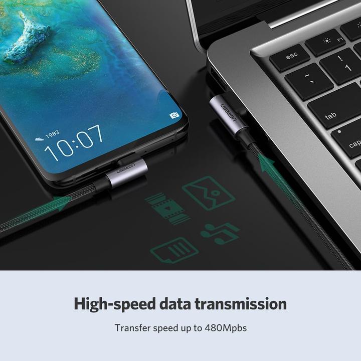 Actual product image Ugreen USB A - USB C (1 m, USB 2.0, 60 W)