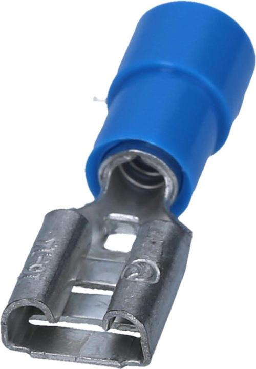 Immagine prodotto Kalitec 10 FHB638 terminale a lama blu 6,3x0,8 I connettore per cavo 1,5-2,5mm² I parzialmente isolato I Me