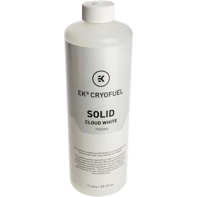Thumbnail - EKWB EK-CryoFuel Solid Premix - Cloud White (1000 ml, Fertiggemisch), Wasserkühlung Wasserzusatz, Weiss