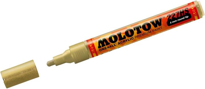 Produktbild Molotow Filzstift One4all 227HS metallic gold 228 (Metallic Gold, 4 mm, 1 x)